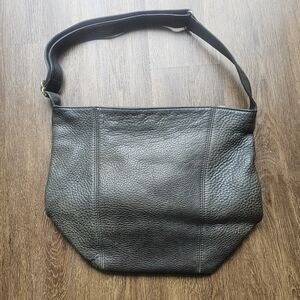 COACH Vintage Sonoma Natural Grain Leather Black Large Bucket Bag 4927 Has dama